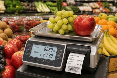 Código de barras para frutas y verduras frescas vendidas por peso